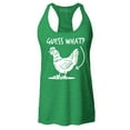 thumbnail image 1 of Shop4Ever Women's Guess What? Chicken Butt Racerback Tank Top Small Kelly Green, 1 of 5