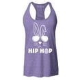 thumbnail image 1 of Shop4Ever Women's Hip Hop Bunny Rabbit Easter  Racerback Tank Top XX-Large Purple, 1 of 5