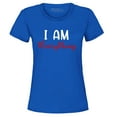 thumbnail image 1 of Shop4Ever Women's I Am Everything Couples Matching Valentine Graphic T-Shirt XX-Large Royal Blue, 1 of 5
