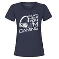 thumbnail image 1 of Shop4Ever Women's I Can't Hear You I'm Gaming Graphic T-Shirt XX-Large Navy, 1 of 5