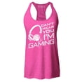 thumbnail image 1 of Shop4Ever Women's I Can't Hear You I'm Gaming Racerback Tank Top X-Small Fuchsia, 1 of 5