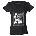 thumbnail image 1 of Shop4Ever Women's I Have Decided to Stick with Love Quote Martin Luther King Jr. Slim Fit V-Neck T-Shirt Medium Black, 1 of 5