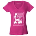 thumbnail image 1 of Shop4Ever Women's I Have Decided to Stick with Love Quote Martin Luther King Jr. Slim Fit V-Neck T-Shirt Small Pink, 1 of 5