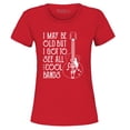 thumbnail image 1 of Shop4Ever Women's I May be Old but I Got to See All The Cool Bands Graphic T-Shirt Large Red, 1 of 5