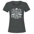 thumbnail image 1 of Shop4Ever Women's I Myself Am Strange and Unusual Halloween Graphic T-Shirt XX-Large Charcoal, 1 of 5