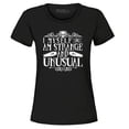 thumbnail image 1 of Shop4Ever Women's I Myself Am Strange and Unusual Halloween Graphic T-Shirt XXX-Large Black, 1 of 5