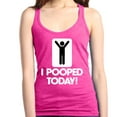 thumbnail image 1 of Shop4Ever Women's I Pooped Today Funny Poop Racerback Tank Top X-Small Fuchsia, 1 of 5