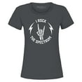 thumbnail image 1 of Shop4Ever Women's I Rock The Spectrum Skeleton Skull Graphic T-Shirt Large Charcoal, 1 of 5