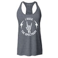 thumbnail image 1 of Shop4Ever Women's I Rock The Spectrum Skeleton Skull Racerback Tank Top XX-Large Charcoal, 1 of 5