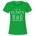 thumbnail image 1 of Shop4Ever Women's I Wet My Plants  Graphic T-Shirt X-Large Irish Green, 1 of 5