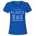 thumbnail image 1 of Shop4Ever Women's I Wet My Plants  Graphic T-Shirt X-Large Royal Blue, 1 of 5