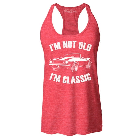 Shop4Ever Women's I'm Not Old I'm Classic Racerback Tank Top X-Small Red