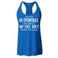 thumbnail image 1 of Shop4Ever Women's I'm Not Responsible for What My Face Does When You Talk Racerback Tank Top X-Large Royal Blue, 1 of 5