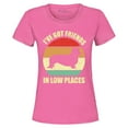 thumbnail image 1 of Shop4Ever Women's I've Got Friends in Low Places Corgi Funny Dog Graphic T-Shirt X-Large Azalea Pink, 1 of 5
