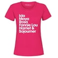 thumbnail image 1 of Shop4Ever Women's Inspirational Black Women Leaders Graphic T-Shirt Small Heliconia Pink, 1 of 5
