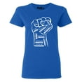 thumbnail image 1 of Shop4Ever Women's Inspiring Black Leaders Fist Graphic T-Shirt XXX-Large Royal Blue, 1 of 5