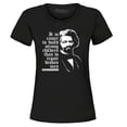 thumbnail image 1 of Shop4Ever Women's It Is Easier to Build Strong Children Fred Douglass Graphic T-Shirt Large Black, 1 of 5