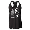 thumbnail image 1 of Shop4Ever Women's It Is Easier to Build Strong Children Fred Douglass Racerback Tank Top Small Black, 1 of 5