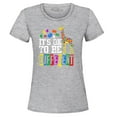 thumbnail image 1 of Shop4Ever Women's It's OK to Be Different Autism Awareness Giraffe Graphic T-Shirt Small Sports Grey, 1 of 5