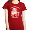 thumbnail image 1 of Shop4Ever Women's It's The Most Wonderful Time For A Beer Santa Graphic T-Shirt Medium Red, 1 of 5