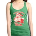 thumbnail image 1 of Shop4Ever Women's It's The Most Wonderful Time For A Beer Santa Racerback Tank Top Large Kelly Green, 1 of 5