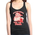 thumbnail image 1 of Shop4Ever Women's It's The Most Wonderful Time For A Beer Santa Racerback Tank Top Small Black, 1 of 5