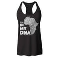 thumbnail image 1 of Shop4Ever Women's It's in My DNA African Pride Racerback Tank Top X-Large Black, 1 of 5