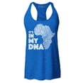 thumbnail image 1 of Shop4Ever Women's It's in My DNA African Pride Racerback Tank Top X-Small Royal Blue, 1 of 5