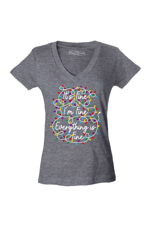 Women's ItsFine Slim Fit V-Neck T-Shirt Small Heather Charcoal