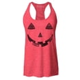 thumbnail image 1 of Shop4Ever Women's Jack O' Lantern Halloween Pumpkin Costume Racerback Tank Top X-Small Red, 1 of 5