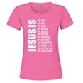 thumbnail image 1 of Shop4Ever Women's Jesus Is My Everything My God My Savior Christian Graphic T-Shirt Small Azalea Pink, 1 of 5