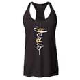 thumbnail image 1 of Shop4Ever Women's Jesus Script Cross with Flowers and Butterflies Racerback Tank Top XX-Large Black, 1 of 5