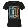 thumbnail image 1 of Shop4Ever Women's Jesus The Way The Life The Truth Graphic T-Shirt Small Black, 1 of 5
