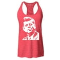thumbnail image 1 of Shop4Ever Women's John F. Kennedy JFK 1960's President American Icon Racerback Tank Top Medium Red, 1 of 5