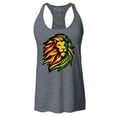 thumbnail image 1 of Shop4Ever Women's Juneteenth African History Lion Racerback Tank Top Small Charcoal, 1 of 5