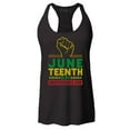 thumbnail image 1 of Shop4Ever Women's Juneteenth is My Independence Day June 19th 1865 Racerback Tank Top X-Small Black, 1 of 5