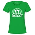 thumbnail image 1 of Shop4Ever Women's Just A Girl Who Loves Bigfoot Graphic T-Shirt XX-Large Irish Green, 1 of 5