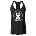 thumbnail image 1 of Shop4Ever Women's Just A Girl Who Loves Pandas Panda Bear Racerback Tank Top XX-Large Black, 1 of 5