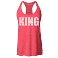 thumbnail image 1 of Shop4Ever Women's King African Pattern Style  Racerback Tank Top XX-Large Red, 1 of 5