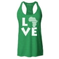 thumbnail image 1 of Shop4Ever Women's Love Africa Racerback Tank Top Large Kelly Green, 1 of 5
