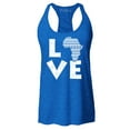 thumbnail image 1 of Shop4Ever Women's Love Africa Racerback Tank Top Small Royal Blue, 1 of 5