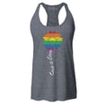 thumbnail image 1 of Shop4Ever Women's Love is Love Rainbow Flower Gay LGBTQ Pride Racerback Tank Top XX-Large Charcoal, 1 of 5