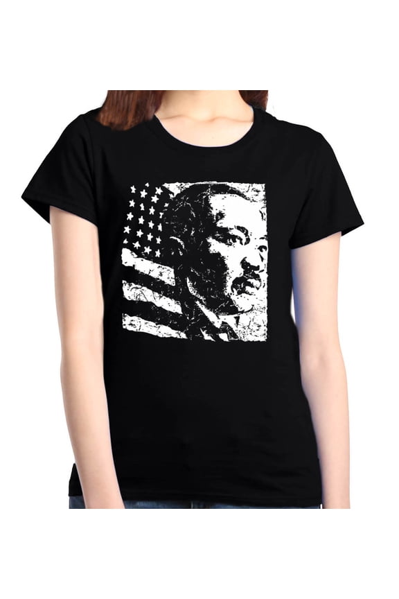 Women's Martin Luther King Jr. Graphic T-Shirt Small Black