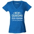 thumbnail image 1 of Shop4Ever Women's Mom Grandma Great-Grandma Slim Fit V-Neck T-Shirt Medium Heather Royal Blue, 1 of 5