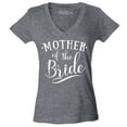 thumbnail image 1 of Shop4Ever Women's Mother of the Bride Wedding Slim Fit V-Neck T-Shirt Large Heather Charcoal, 1 of 5