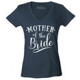 thumbnail image 1 of Shop4Ever Women's Mother of the Bride Wedding Slim Fit V-Neck T-Shirt Medium Charcoal, 1 of 5