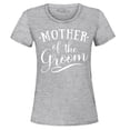 thumbnail image 1 of Shop4Ever Women's Mother of the Groom Wedding Graphic T-Shirt Medium Sports Grey, 1 of 5