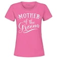 thumbnail image 1 of Shop4Ever Women's Mother of the Groom Wedding Graphic T-Shirt Small Azalea Pink, 1 of 5