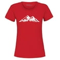 thumbnail image 1 of Shop4Ever Women's Mountains Scenery Nature Wildlife Graphic T-Shirt XXX-Large Red, 1 of 5