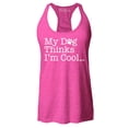 thumbnail image 1 of Shop4Ever Women's My Dog Thinks I'm Cool Racerback Tank Top Medium Fuchsia, 1 of 5